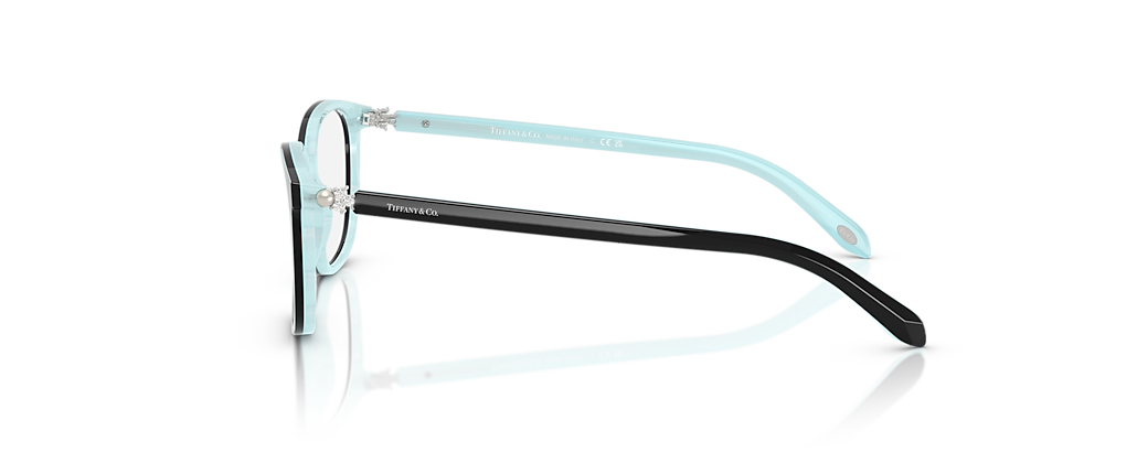 Tiffany & Co. TF2109BF Black On Tiffany Blue Striped Frames