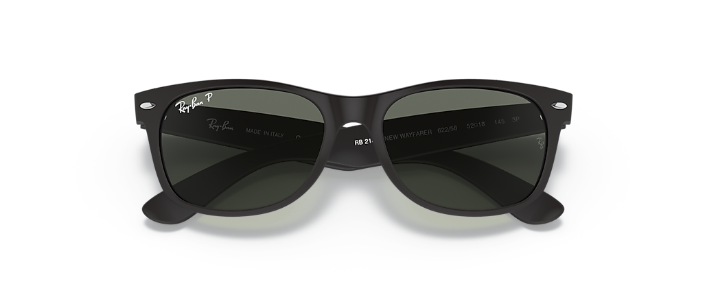 Ray-Ban RB2132 New Wayfarer Classic Rubber Black Sunglasses