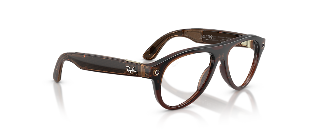 Ray-Ban Ray-Ban Meta (Gen 3) Aviator Optics Transparent Umber Ray-Ban Meta Smart Glasses