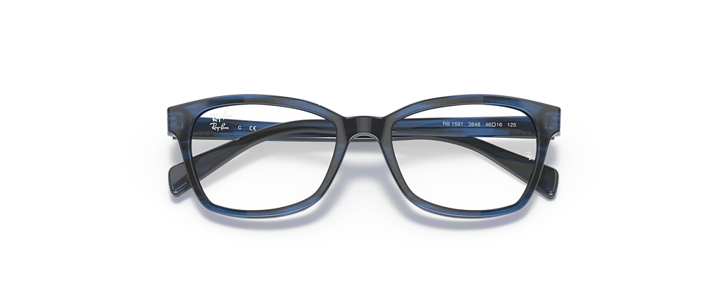 Ray-Ban RB1591 Optics Kids Striped Blue Frames
