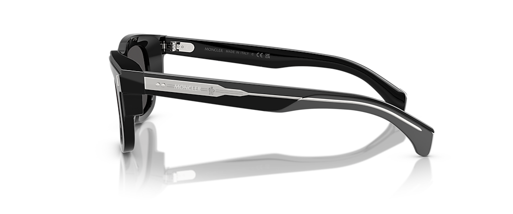 Moncler ME6004F Claro Shiny Black Sunglasses