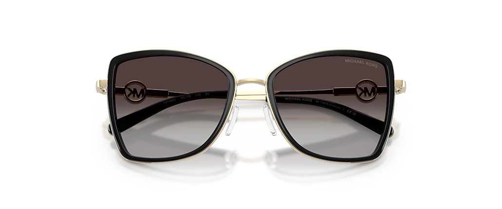 Michael Kors MK1067B Corsica Light Gold/Black Sunglasses