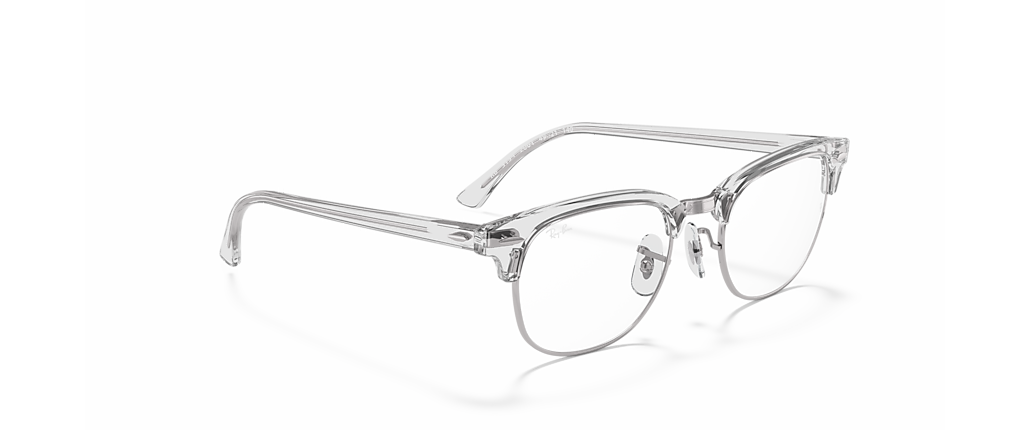 Ray-Ban RB5154 Clubmaster Optics White Transparent Frames