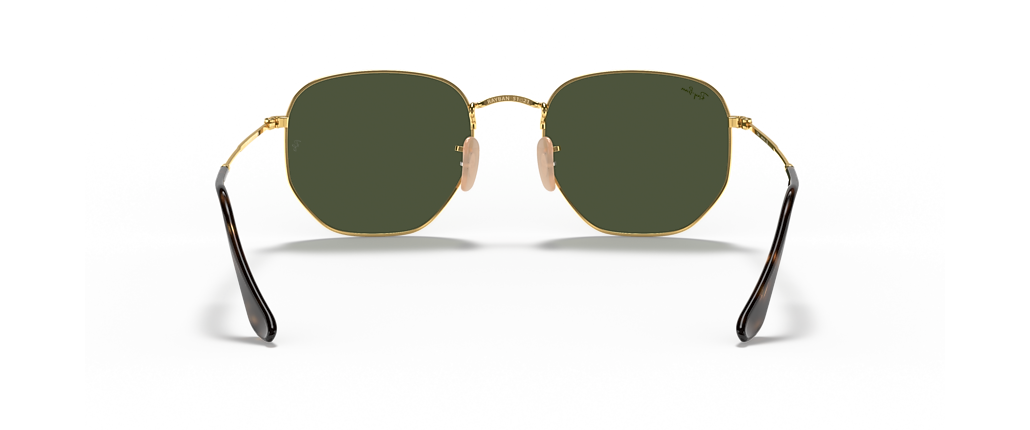 Ray-Ban RB3548N Hexagonal Flat Lenses Arista Gold Sunglasses
