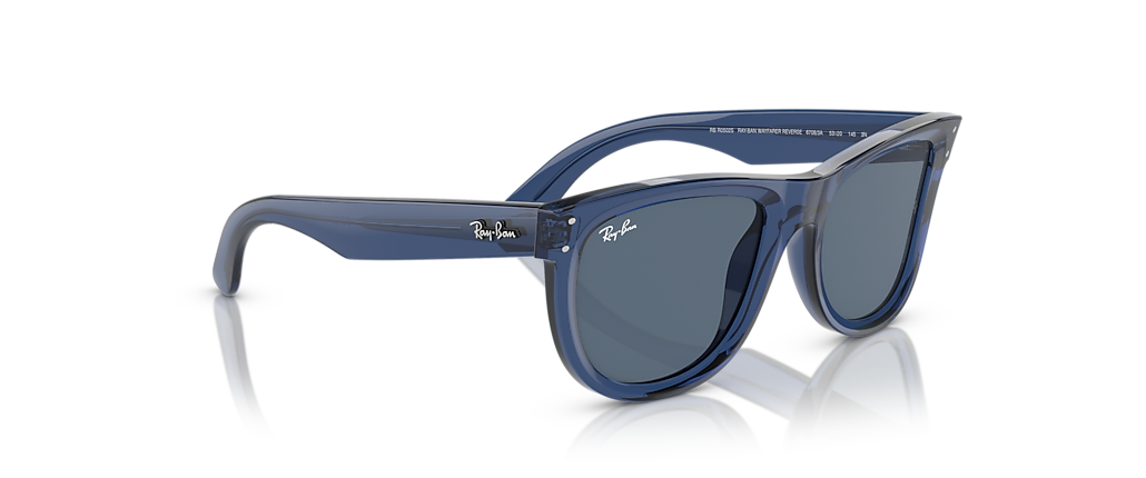 Ray-Ban RBR0502S Wayfarer Reverse Transparent Navy Blue Sunglasses