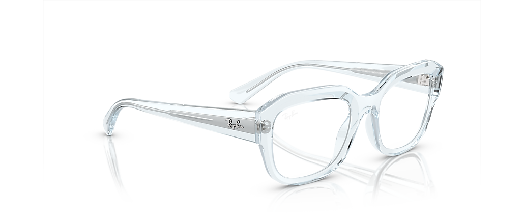 Ray-Ban RB7225 Leonid Optics Bio-Based Transparent Light Blue Frames