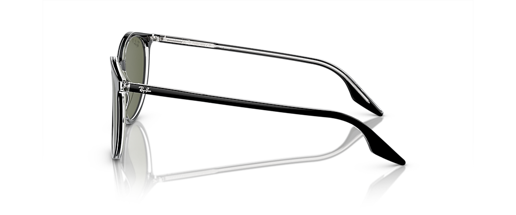 Ray-Ban RB2204F Black On Transparent Sunglasses
