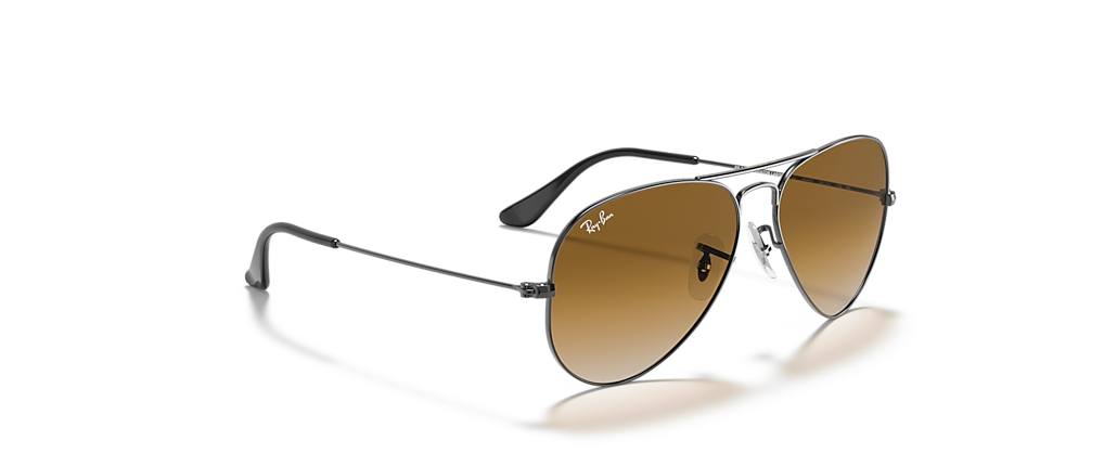 Ray-Ban RB3025 Aviator Gradient Gunmetal Sunglasses