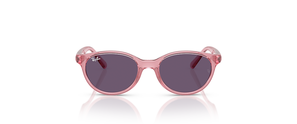 Ray-Ban RB9080S Kids Bio-Based Transparent Pink Sunglasses