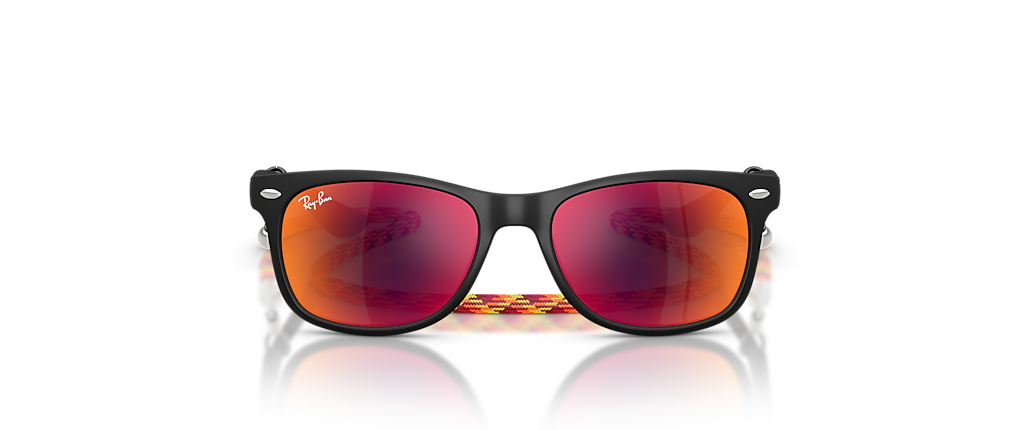 Ray-Ban RB9052S New Wayfarer Kids Summer Capsule Rubber Black Sunglasses