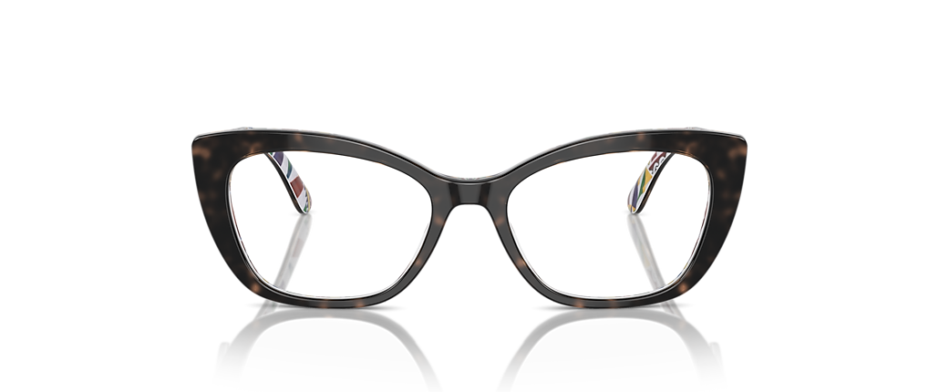 Dolce&Gabbana DG3360 Havana On White Barrow Frames