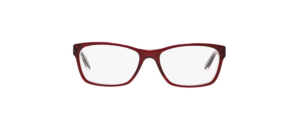 Ralph RA7039 Shiny Transparent Red On Crystal Frames