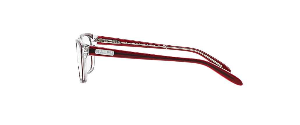Ralph RA7039 Shiny Transparent Red On Crystal Frames