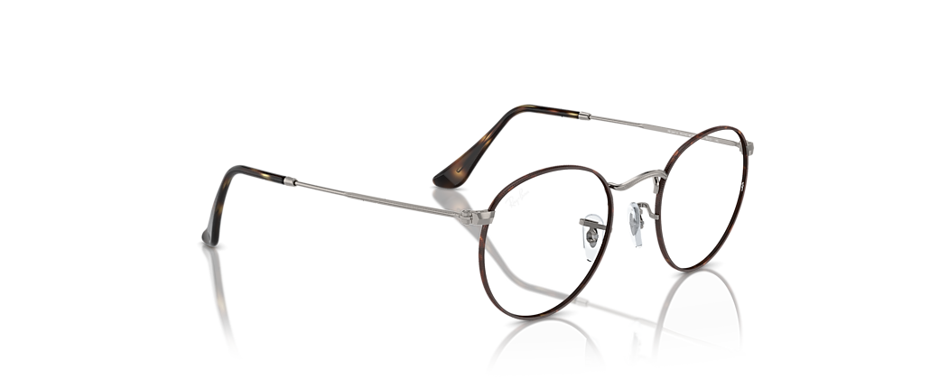 Ray-Ban RB3447V Round Metal Optics Havana On Gunmetal Frames