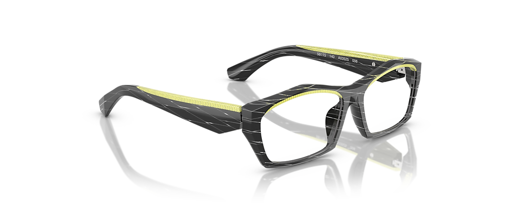 Alain Mikli A03525 Black Rhombus/Point Lime Frames