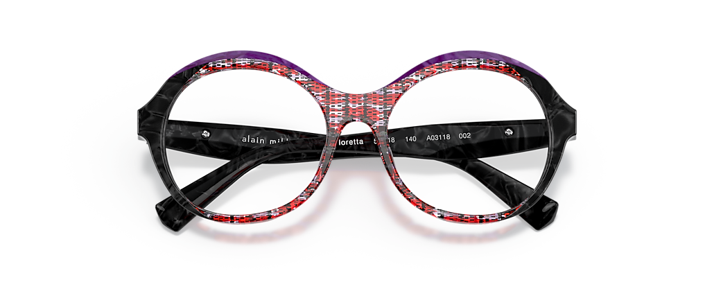Alain Mikli A03118 Floretta Red Fishnet/Violet/Noir Frames
