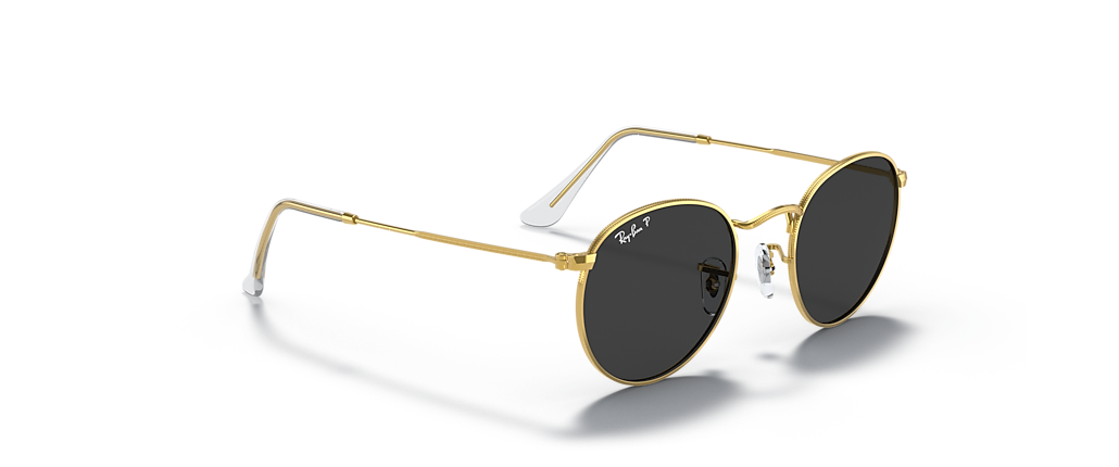 Ray-Ban RB3447 Round Metal Gold Sunglasses