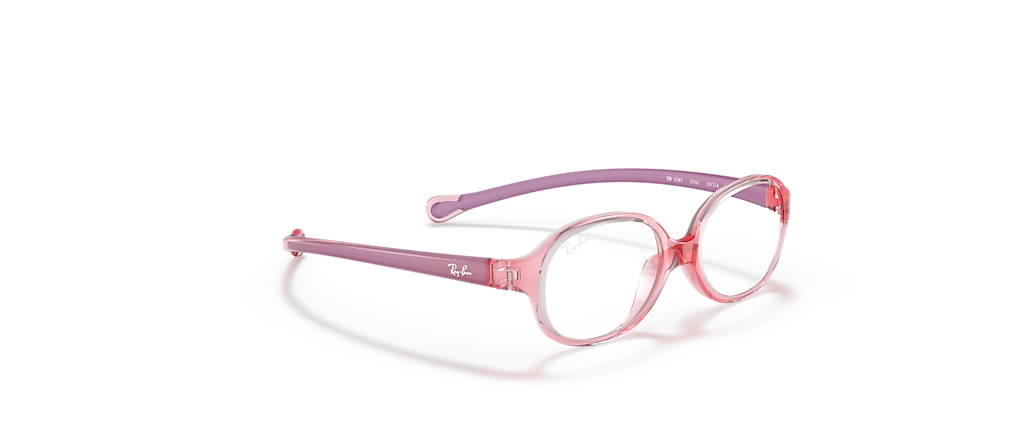 Ray-Ban RB1587 Optics Kids Transparent Light Red Frames
