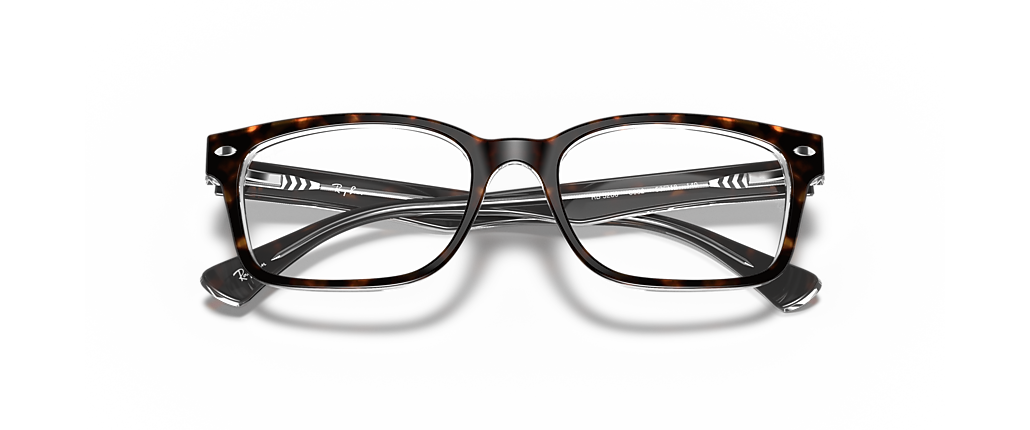 Ray-Ban RB5286 Optics Havana On Transparent Frames