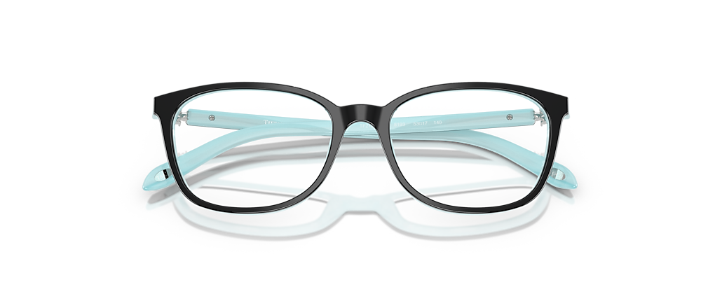 Tiffany & Co. TF2109BF Black On Tiffany Blue Striped Frames