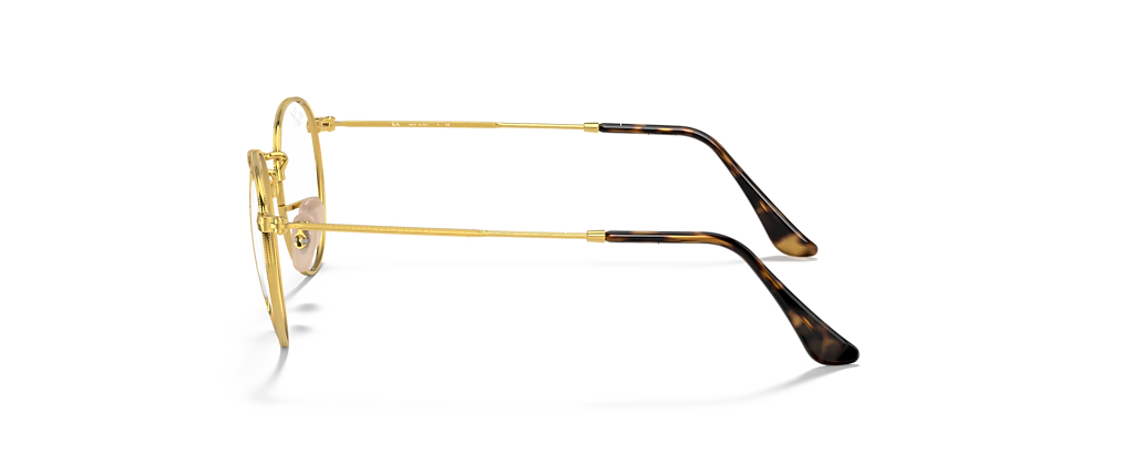 Ray-Ban RB3447V Round Metal Optics Arista Gold Frames