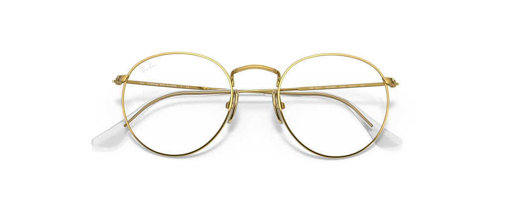 Ray-Ban RB8247V Round Titanium Optics Gold Frames
