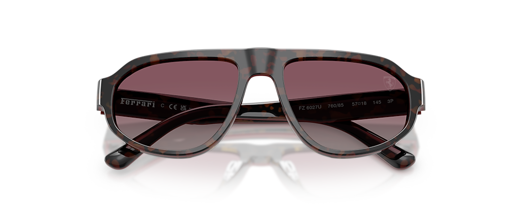 Scuderia Ferrari FZ6027U Burgundy Havana Sunglasses