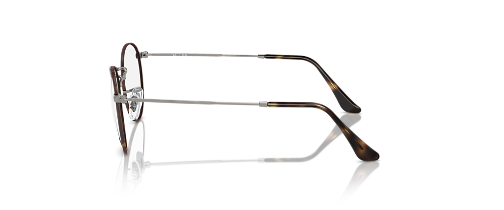 Ray-Ban RB3447V Round Metal Optics Havana On Gunmetal Frames