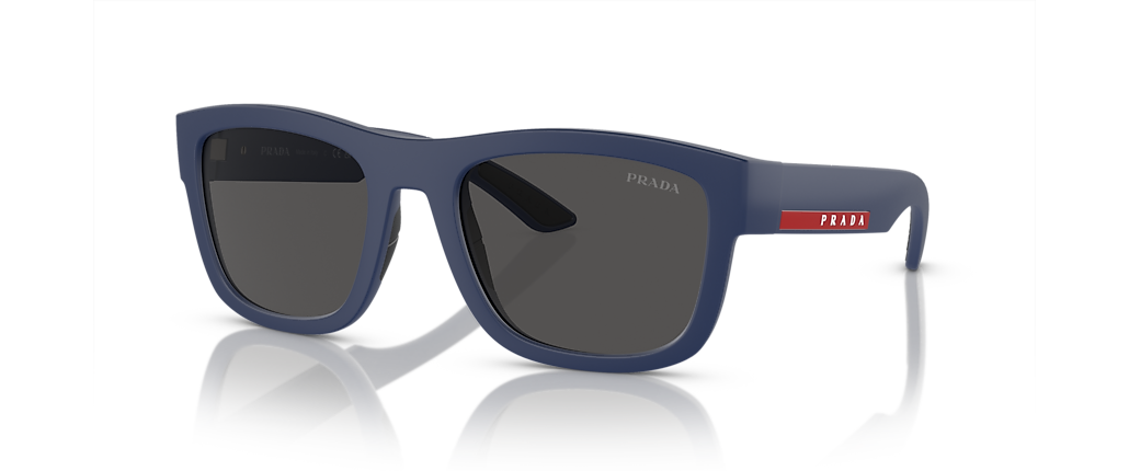Prada Linea Rossa PS 01ZS Blue Rubber Sunglasses
