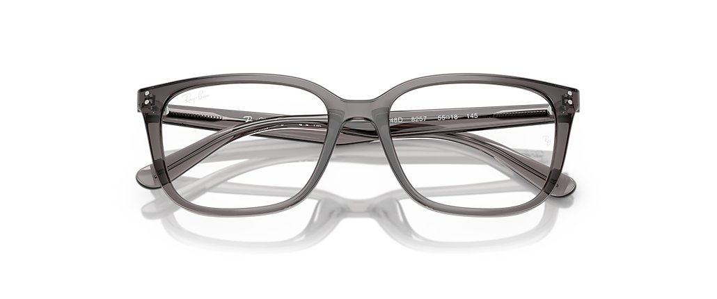 Ray-Ban RB7248D Optics Transparent Opal Grey Frames