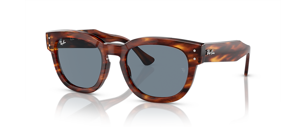Ray-Ban RB0298SF Mega Hawkeye Striped Havana Sunglasses