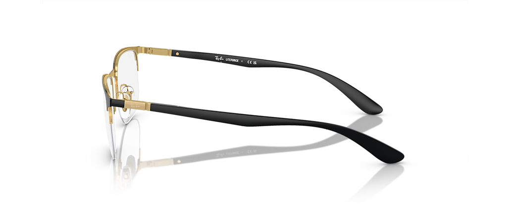 Ray-Ban RB6513 Optics Black On Gold Frames