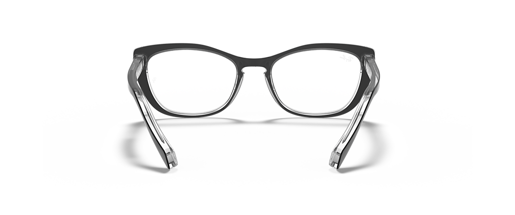 Ray-Ban RB5366 Optics Black On Transparent Frames