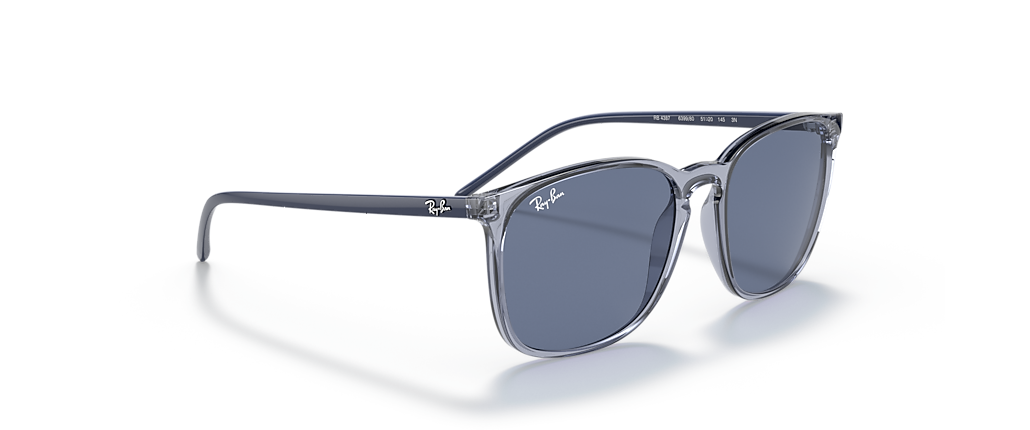 Ray-Ban RB4387 Transparent Blue Sunglasses