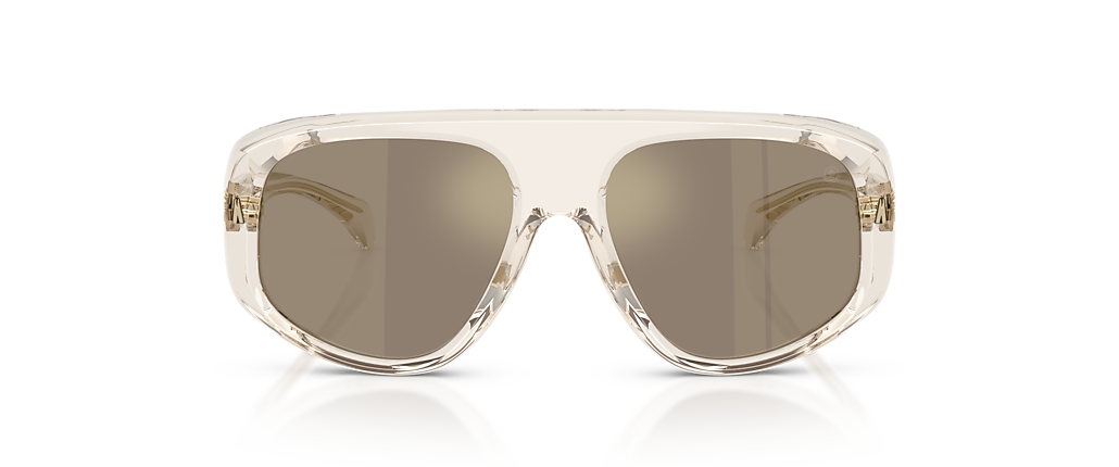 Moncler ME6035U Auron Shiny Transparent Off White Sunglasses