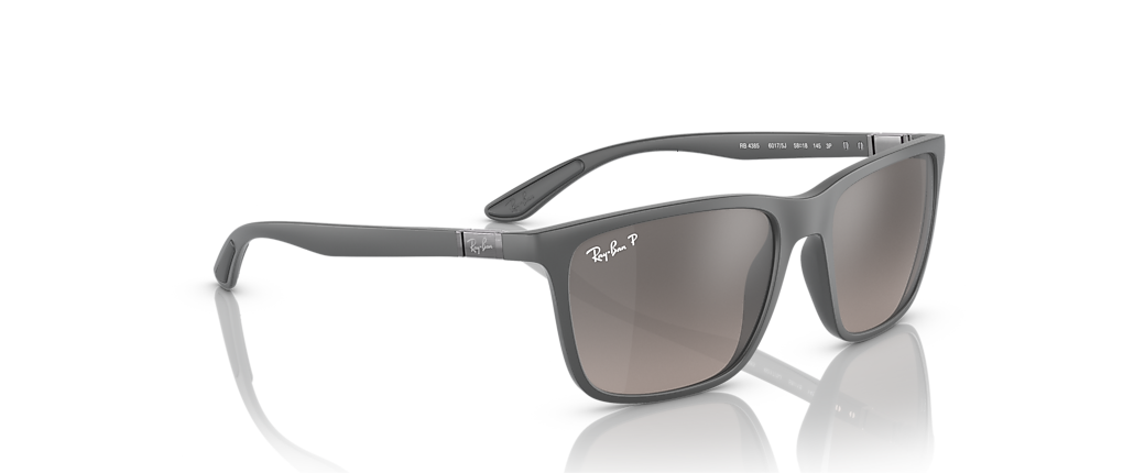 Ray-Ban RB4385 Polarized+ Lenses Grey Sunglasses