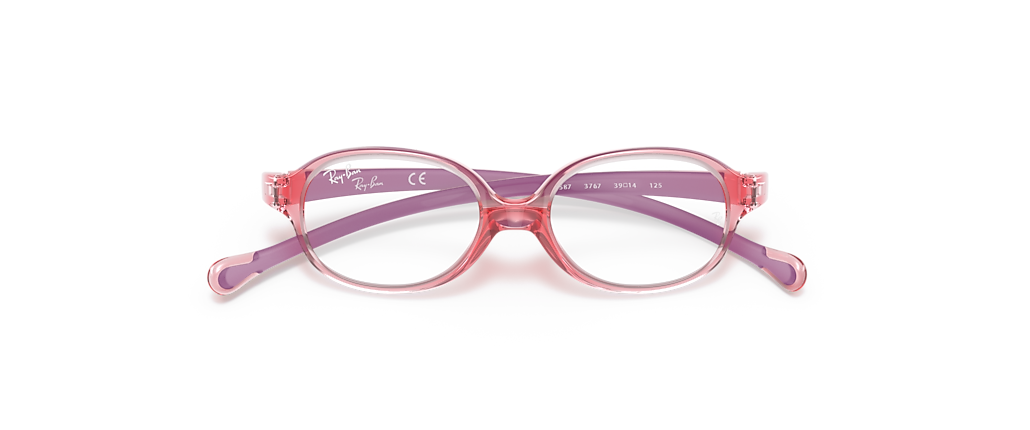 Ray-Ban RB1587 Optics Kids Transparent Light Red Frames
