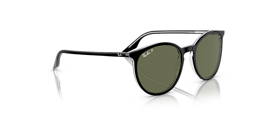 Ray-Ban RB2204F Black On Transparent Sunglasses