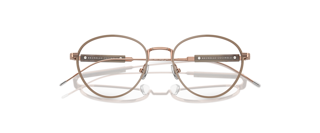 Brunello Cucinelli BC1003T Rose Gold/Camel Frames