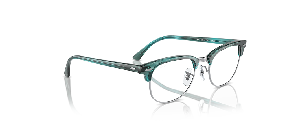 Ray-Ban RB5154 Clubmaster Optics Striped Green Frames