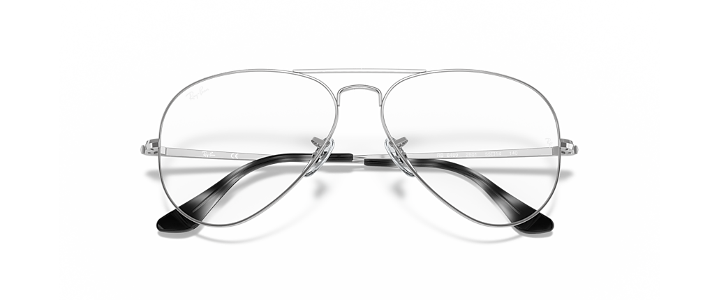 Ray-Ban RB6489 Aviator Optics Silver Frames