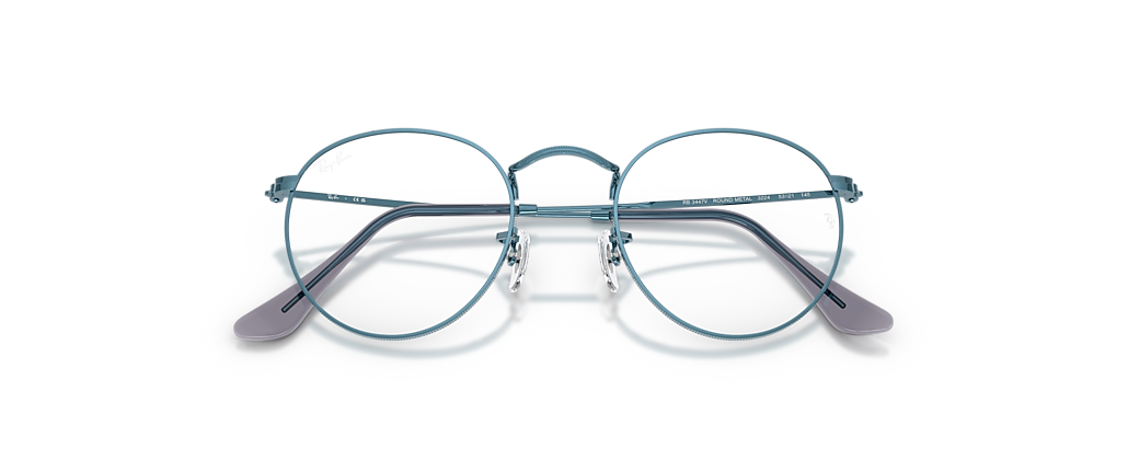 Ray-Ban RB3447V Round Metal Blue Frames