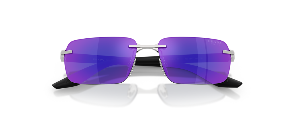 Prada Linea Rossa PS C52S Silver Sunglasses
