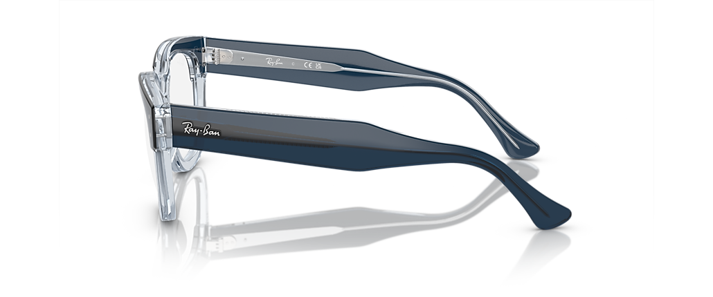 Ray-Ban RB0298V Mega Hawkeye Optics Blue On Transparent Blue Frames