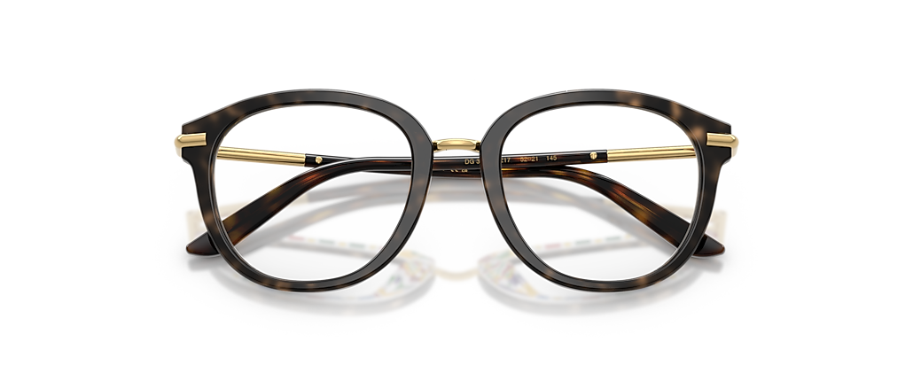 Dolce&Gabbana DG3410 Havana On White Barrow Frames
