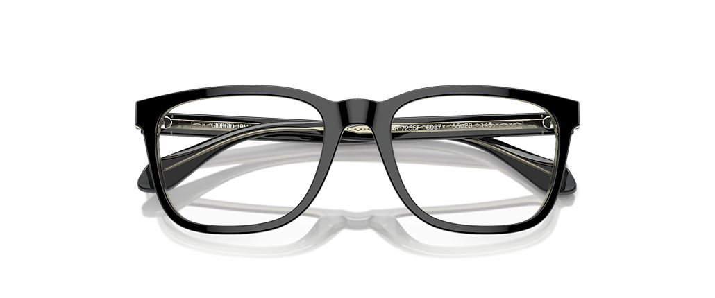 Giorgio Armani AR7255F Top Black/Transparent Green Frames