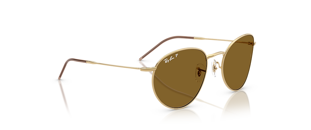 Ray-Ban RBR0103S Round Reverse Arista Gold Sunglasses