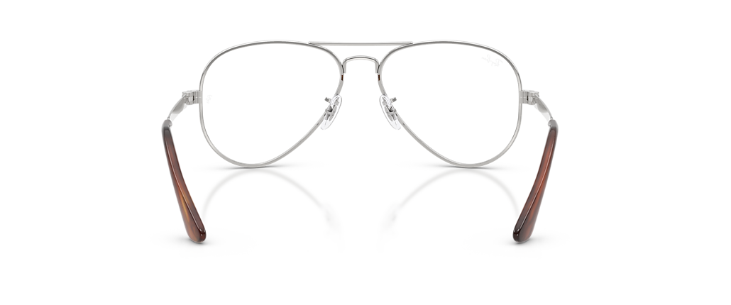 Ray-Ban RB3925V Aviator Max Optics Silver Frames