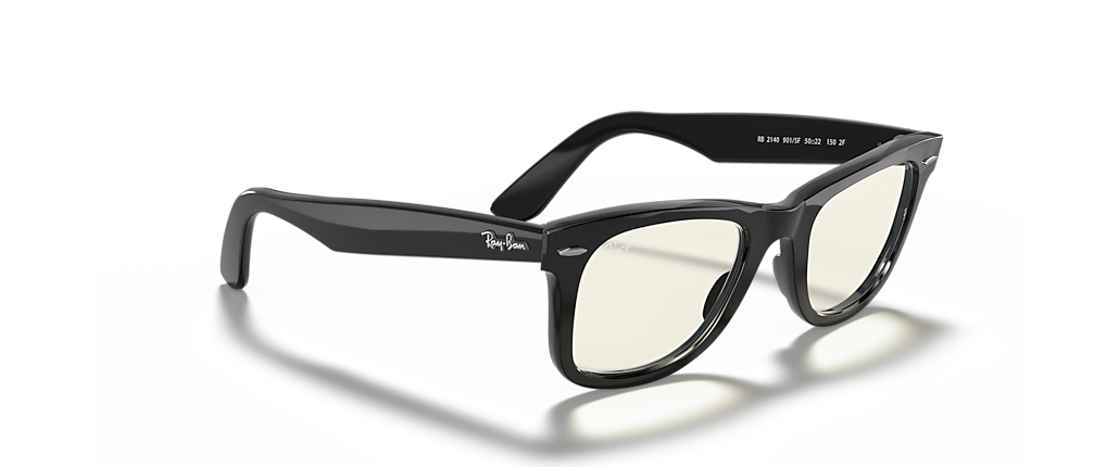 Ray-Ban RB2140 Wayfarer Clear Evolve Black Sunglasses