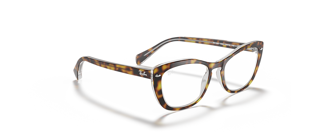 Ray-Ban RB5366 Optics Havana On Transparent Frames